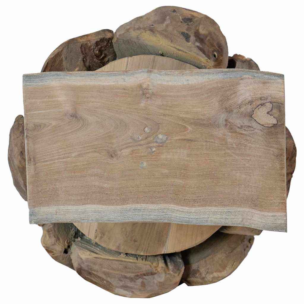 Albero di Natale Marrone 91 cm Legno di teak massello