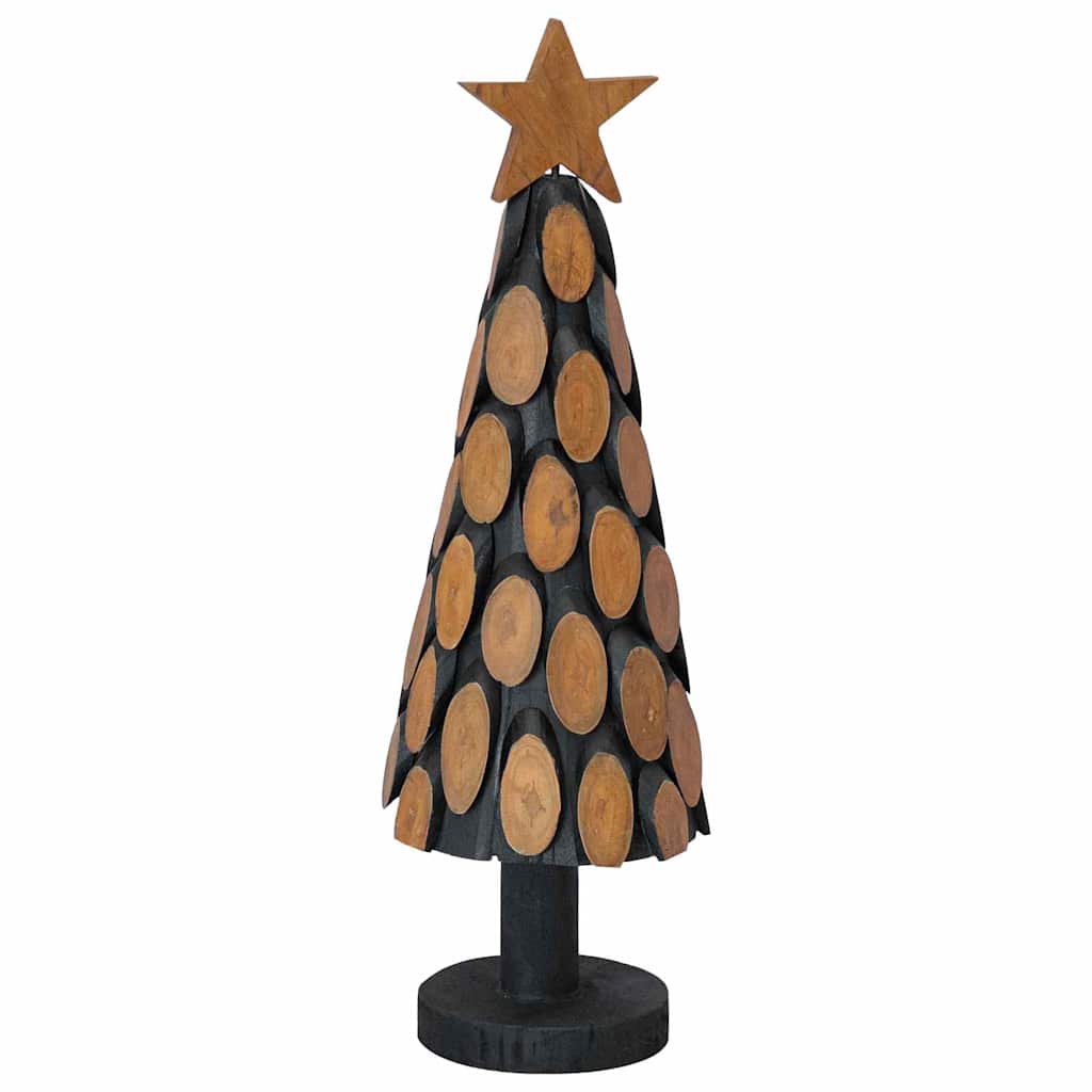 Albero di Natale Marrone 61 cm Legno massello di teak
