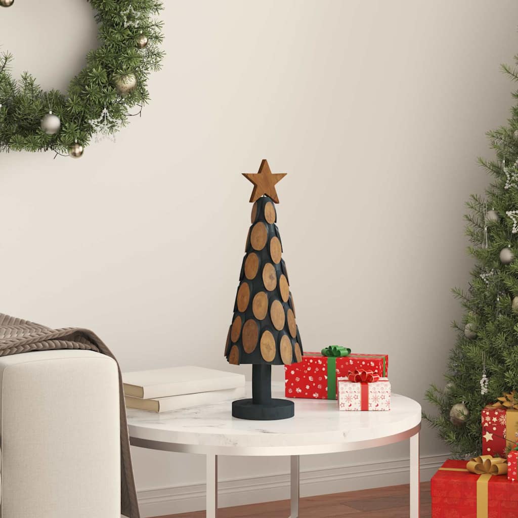 Albero di Natale Marrone 61 cm Legno massello di teak