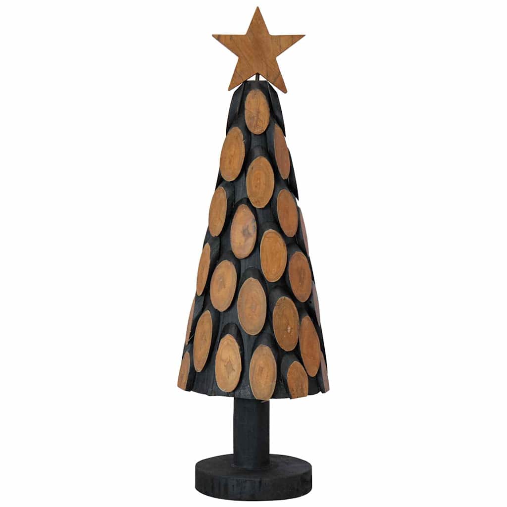 Albero di Natale Marrone 61 cm Legno massello di teak
