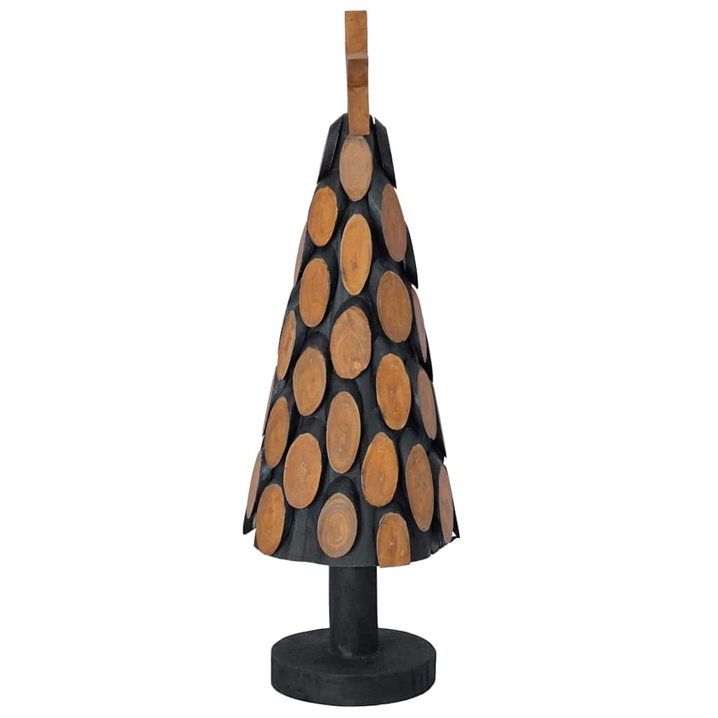 Albero di Natale Marrone 61 cm Legno massello di teak