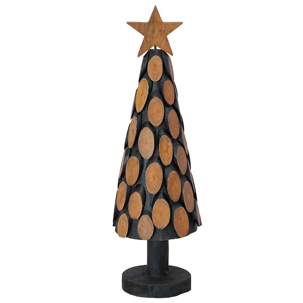 Albero di Natale Marrone 61 cm Legno massello di teak