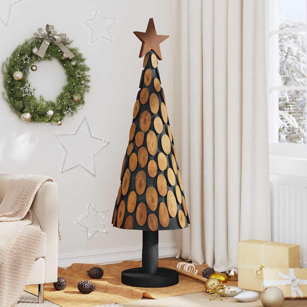 Albero di Natale Marrone 149 cm Legno massello di teak