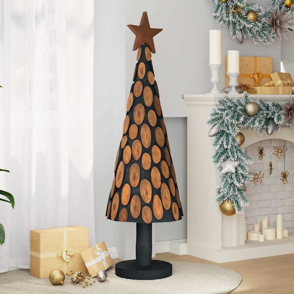 Albero di Natale Marrone 149 cm Legno massello di teak