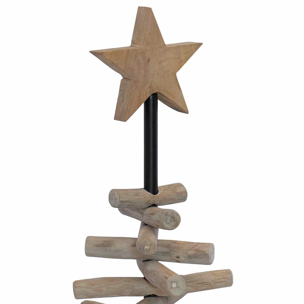 Albero di Natale Marrone 90 cm Legno di teak massello