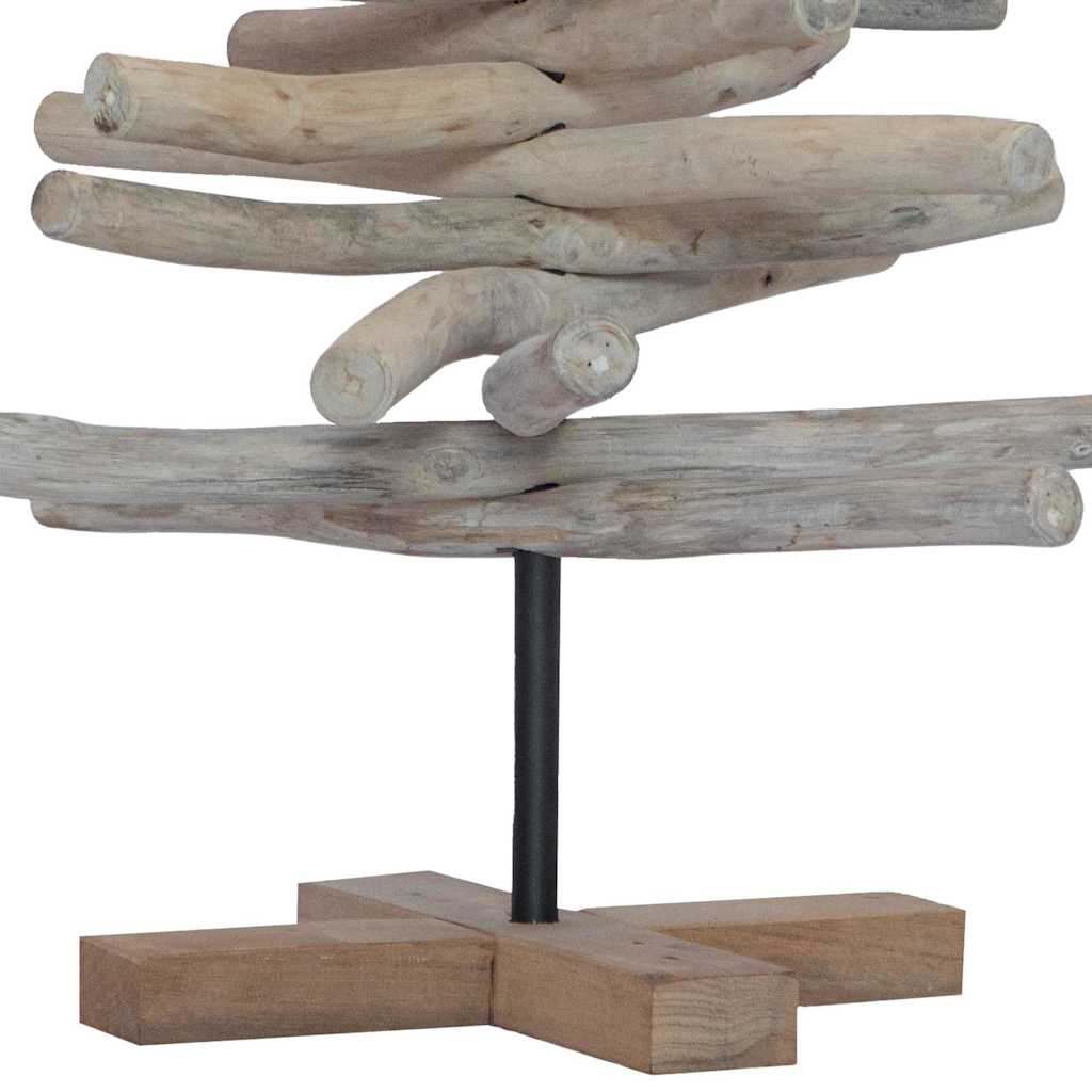 Albero di Natale Marrone 90 cm Legno di teak massello