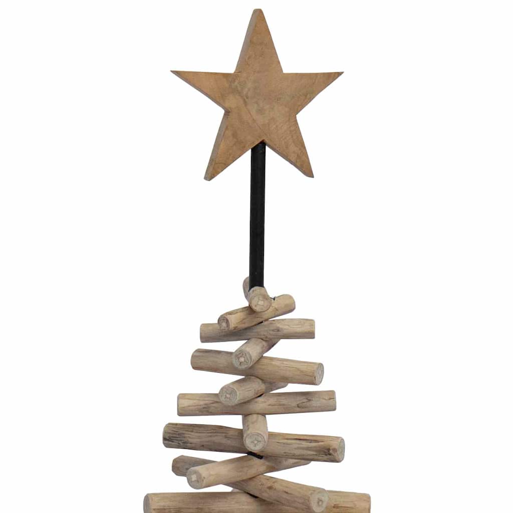 Albero di Natale Marrone 120 cm Legno di teak massello