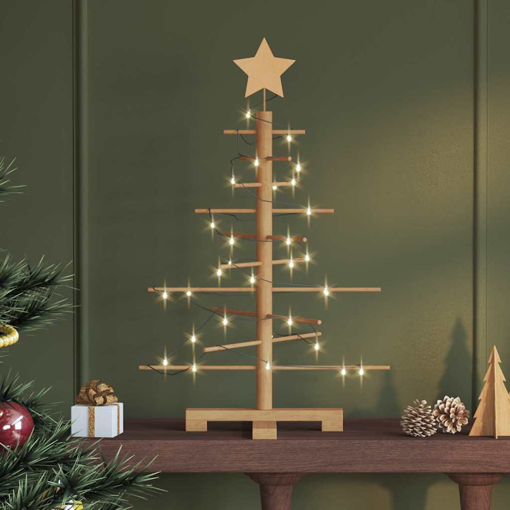 Albero di Natale in legno Marrone 75 cm Bambù