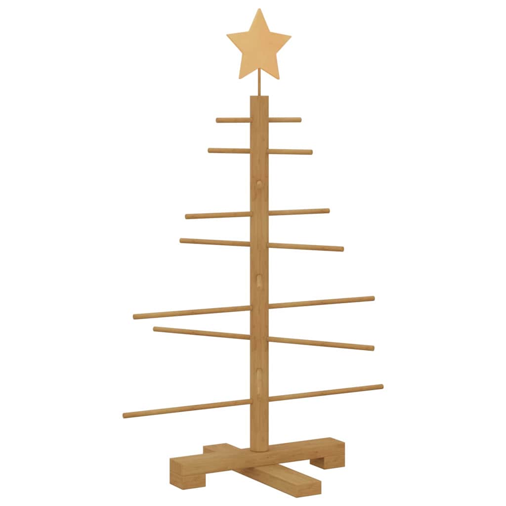 Albero di Natale in legno Marrone 75 cm Bambù