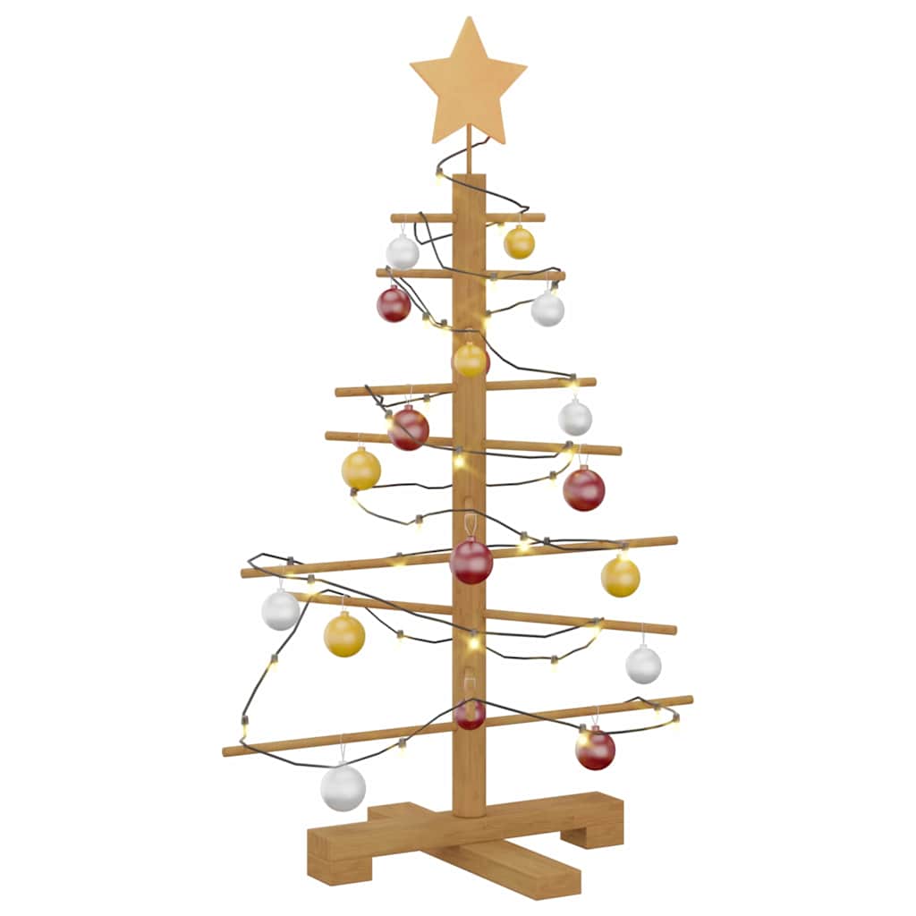 Albero di Natale in legno Marrone 75 cm Bambù