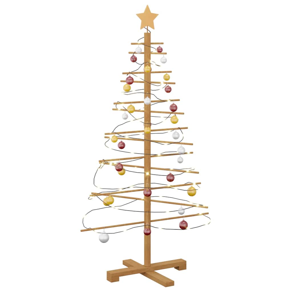 Albero di Natale in legno Marrone 125 cm Bambù