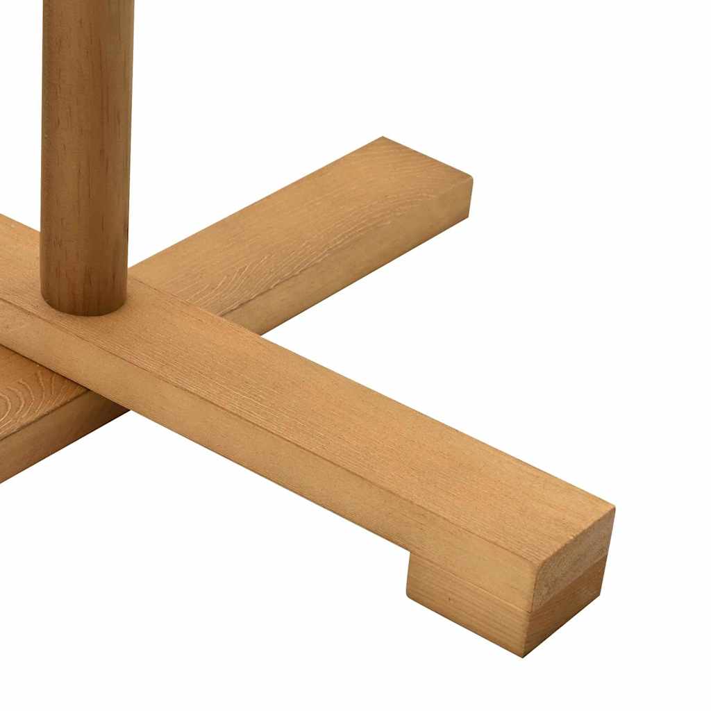 Albero di Natale in legno con supporto Marrone 125 cm