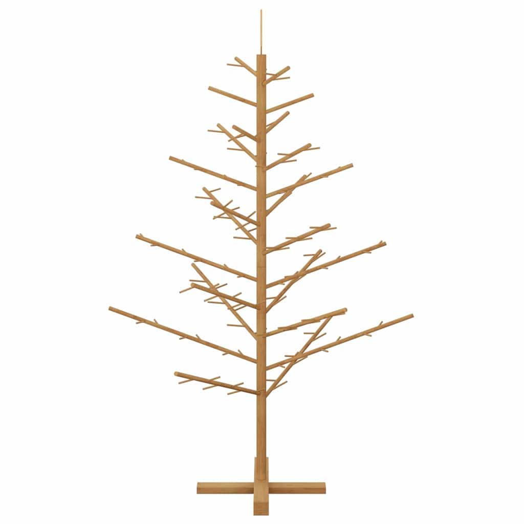 Albero di Natale in legno con supporto Marrone 150 cm