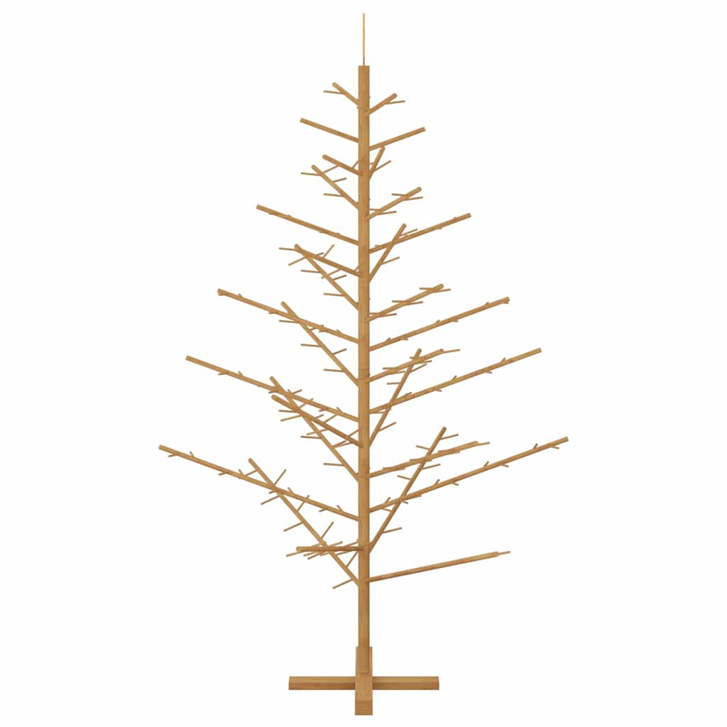 Albero di Natale in legno con supporto Marrone 180 cm
