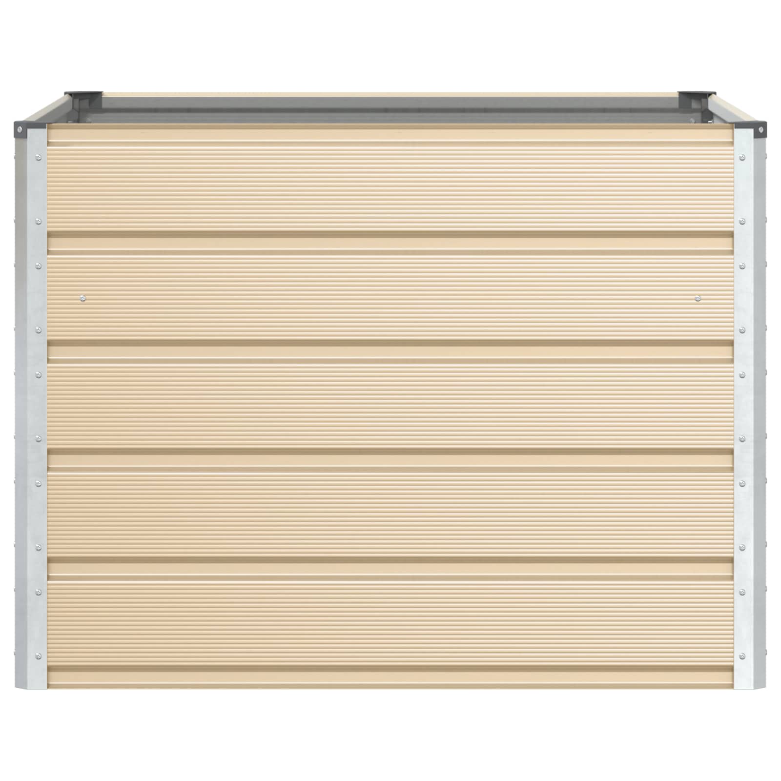 Fioriera Avorio 100 x 100 x 75 cm Acciaio