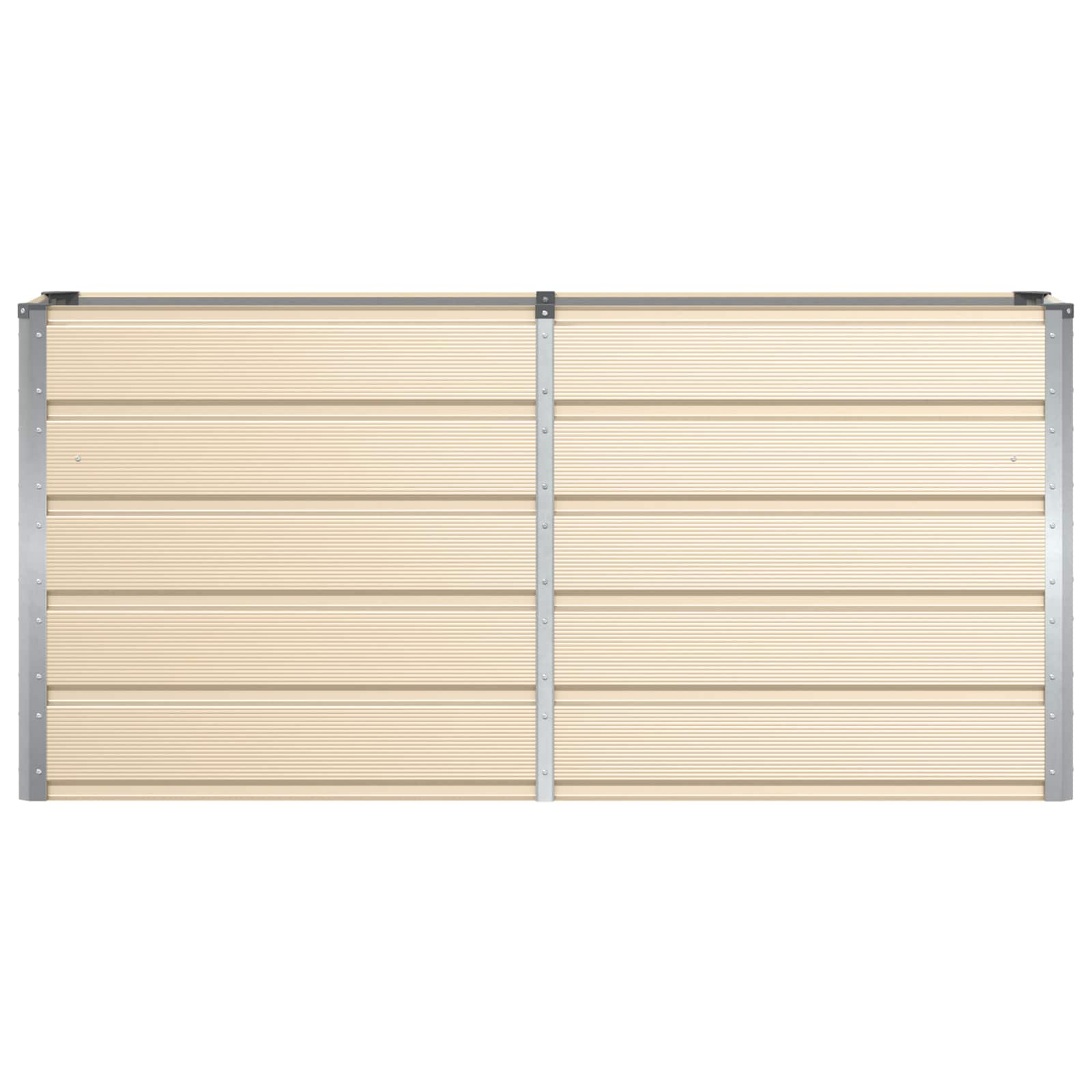 Fioriera Avorio 160 x 40 x 75 cm Acciaio