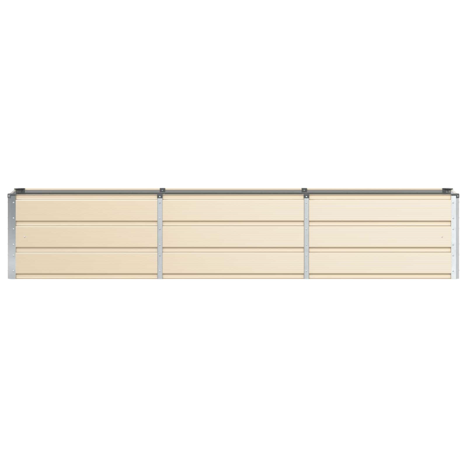 Fioriera Avorio 240 x 40 x 45 cm Acciaio