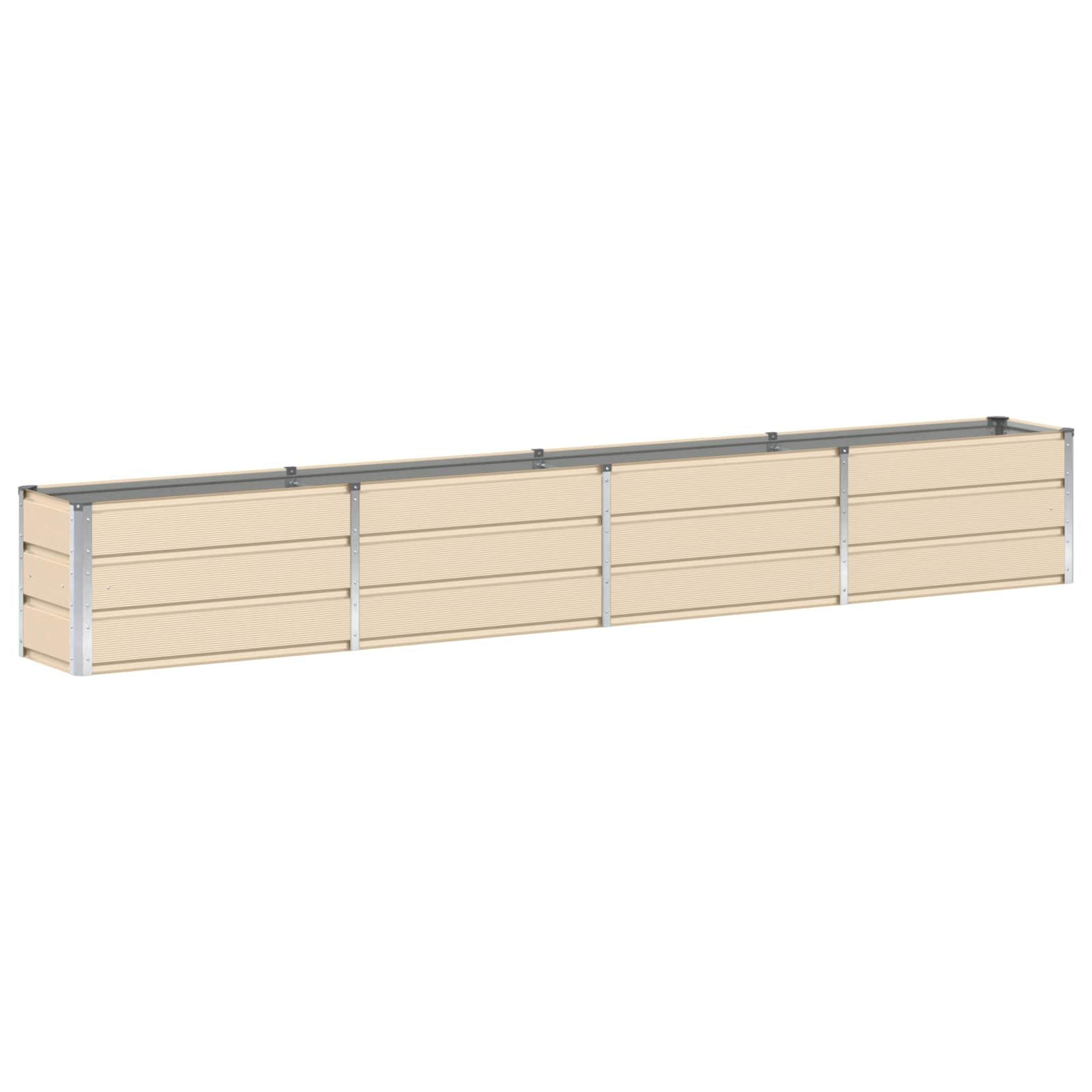 Fioriera Avorio 320 x 40 x 45 cm Acciaio