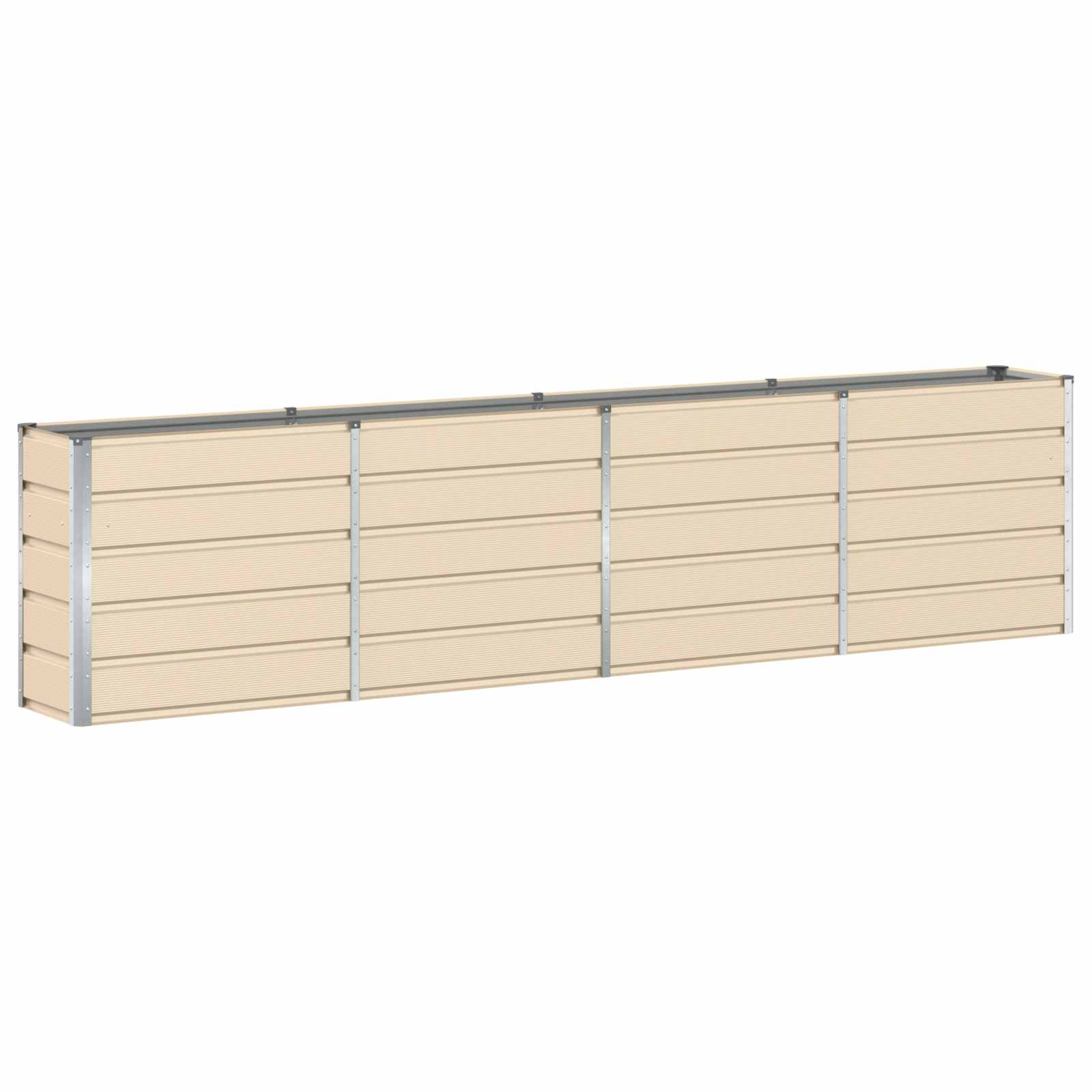 Fioriera Avorio 320 x 40 x 75 cm Acciaio