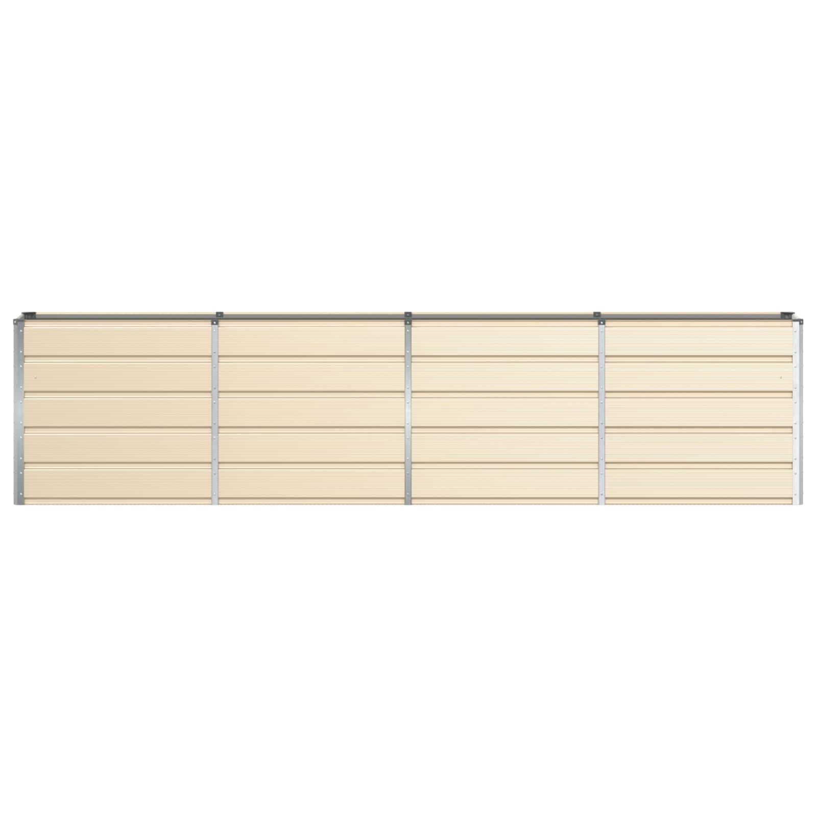 Fioriera Avorio 320 x 40 x 75 cm Acciaio