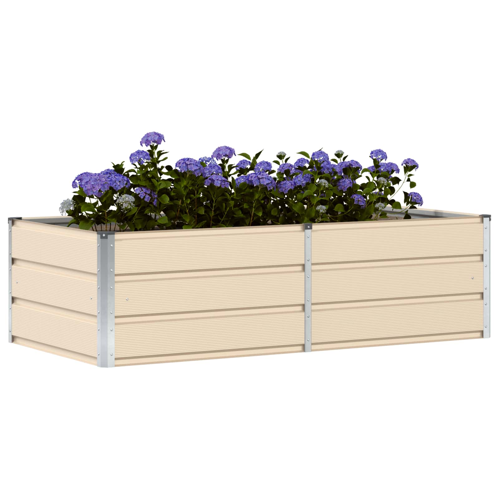 Fioriera Avorio 160 x 80 x 45 cm Acciaio