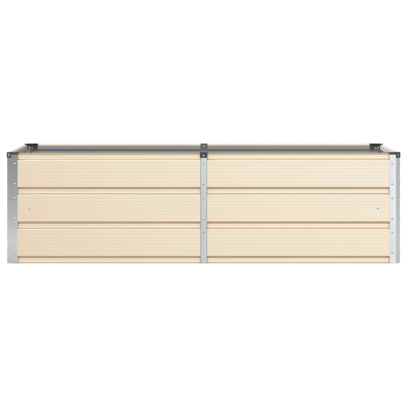 Fioriera Avorio 160 x 80 x 45 cm Acciaio