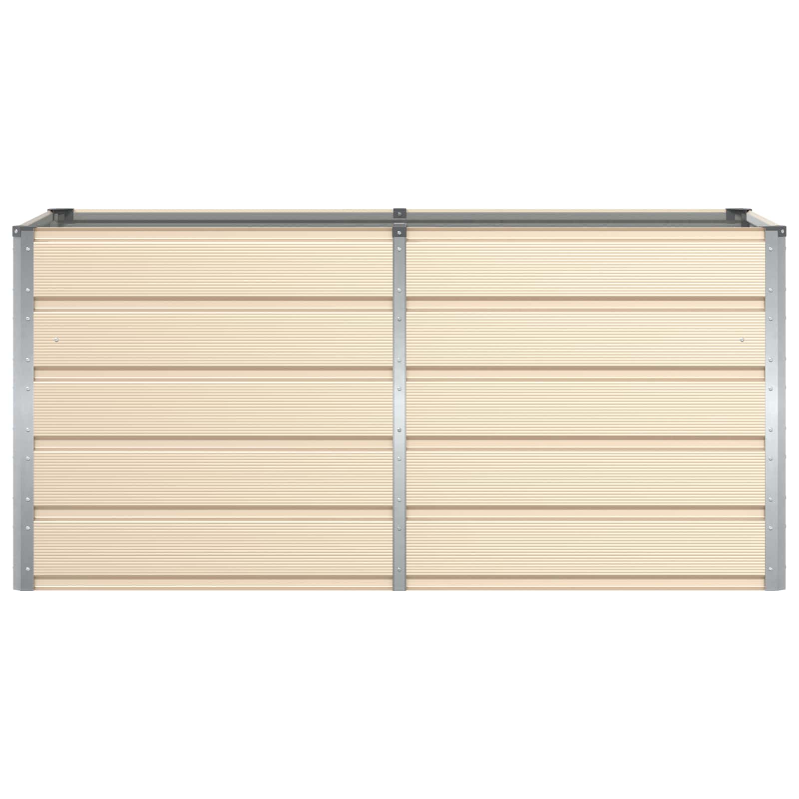 Fioriera Avorio 160 x 80 x 75 cm Acciaio
