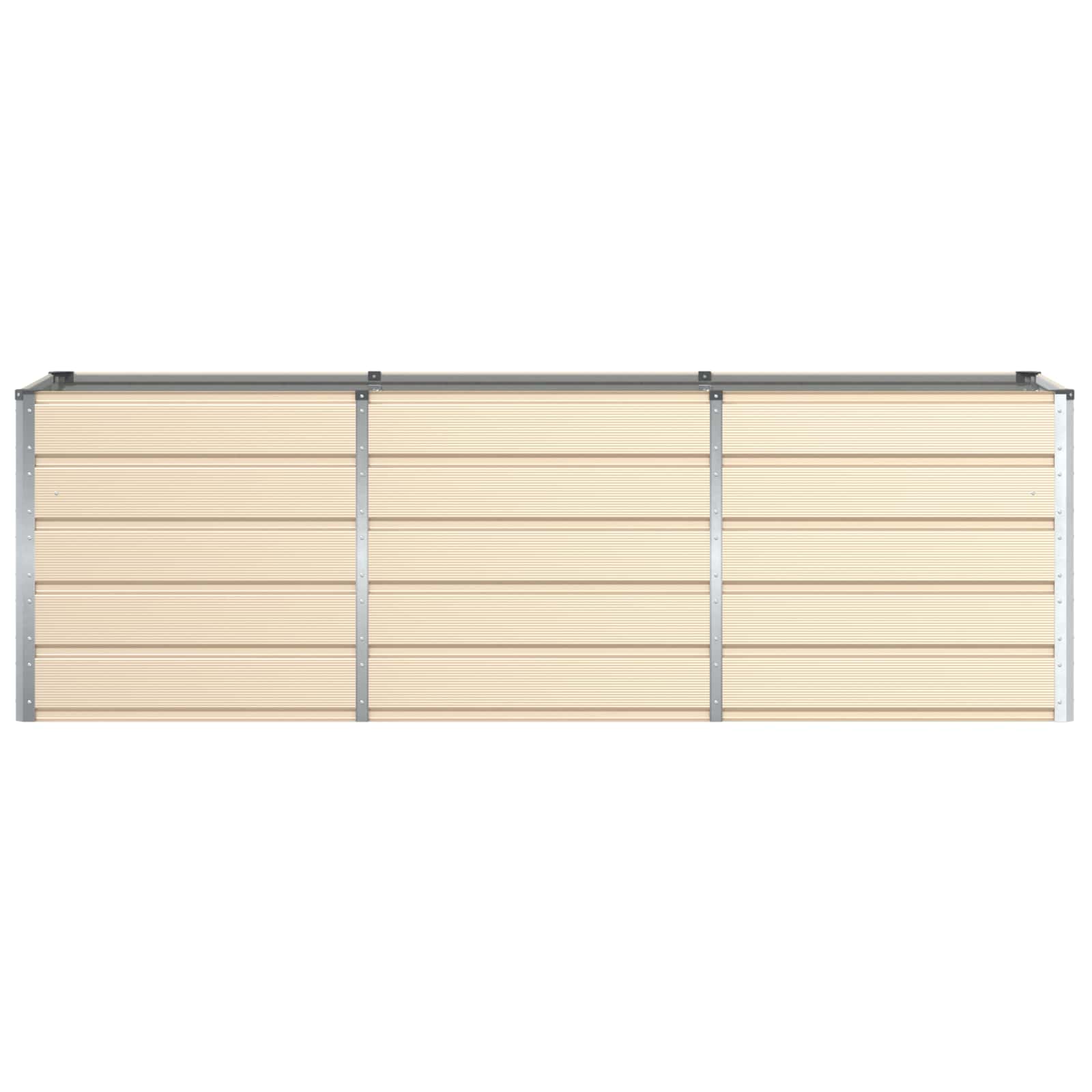 Fioriera Avorio 240 x 80 x 75 cm Acciaio