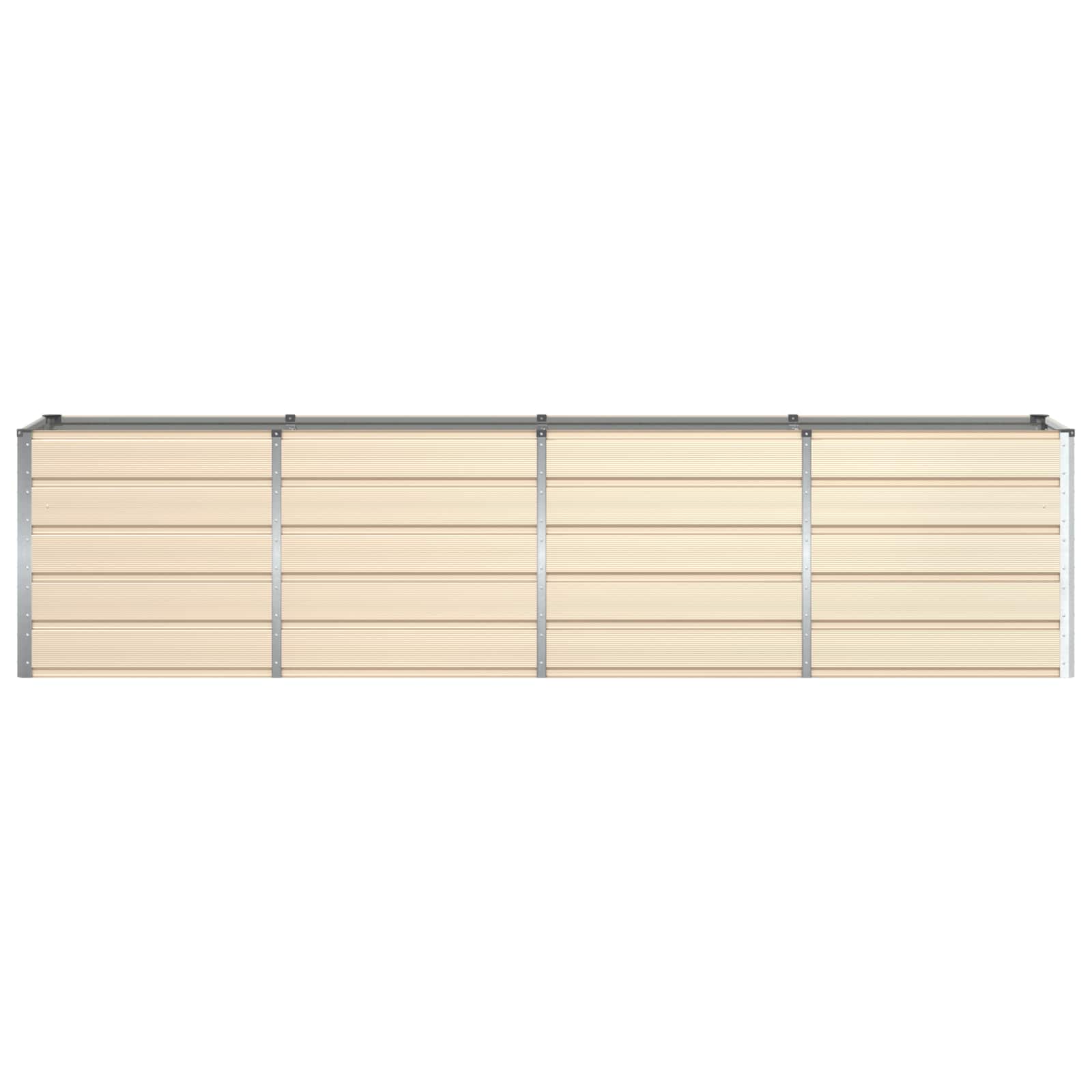 Fioriera Avorio 320 x 80 x 75 cm Acciaio