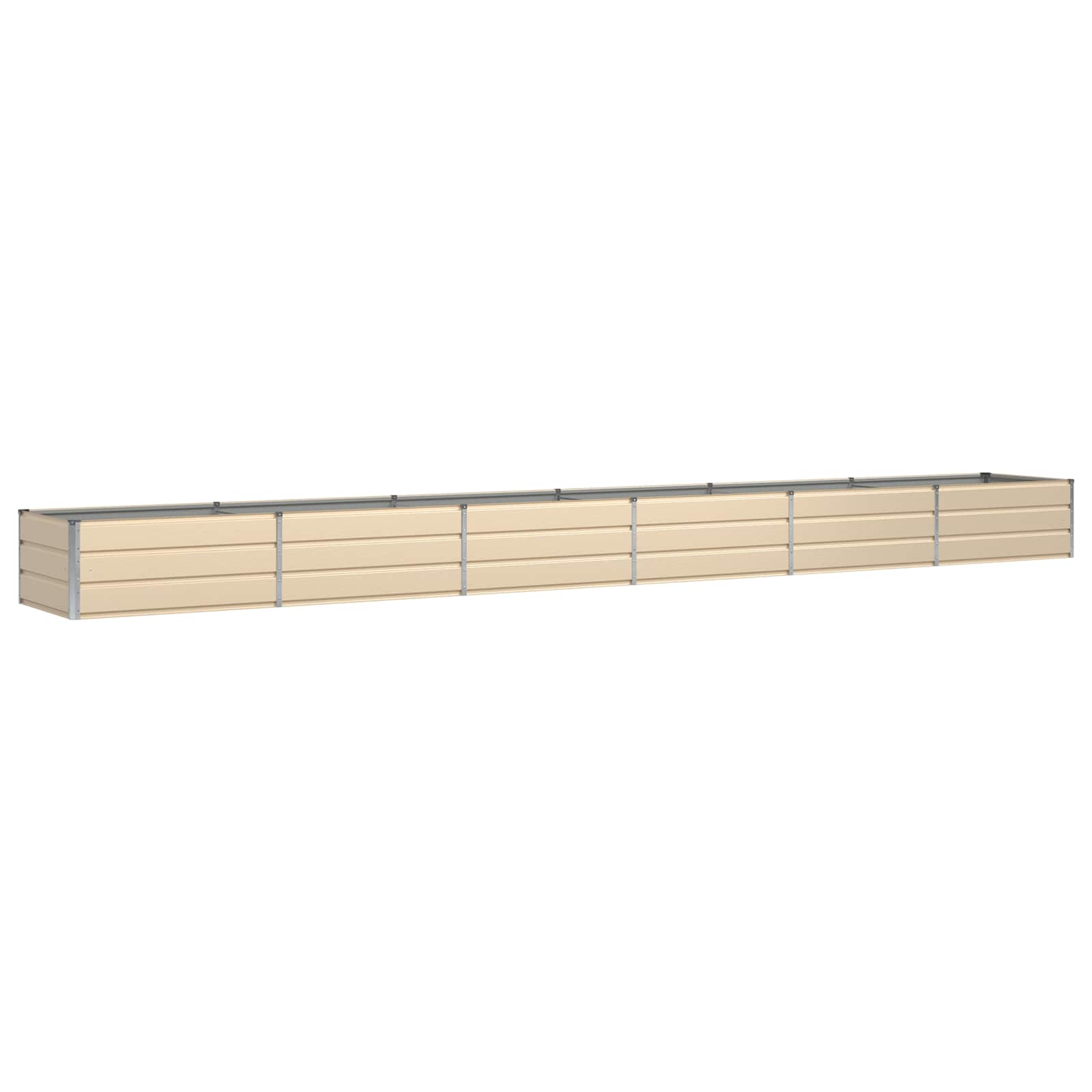 Fioriera Avorio 600 x 80 x 45 cm Acciaio