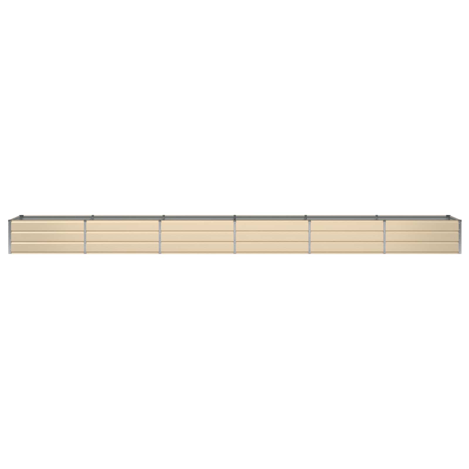 Fioriera Avorio 600 x 80 x 45 cm Acciaio