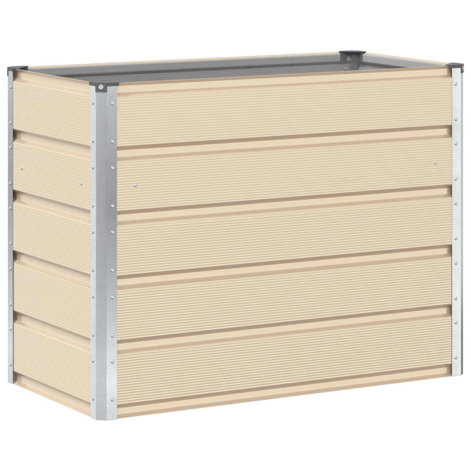 Fioriera Avorio 100 x 50 x 75 cm Acciaio zincato