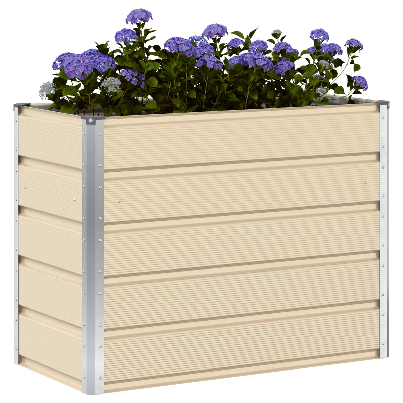 Fioriera Avorio 100 x 50 x 75 cm Acciaio zincato