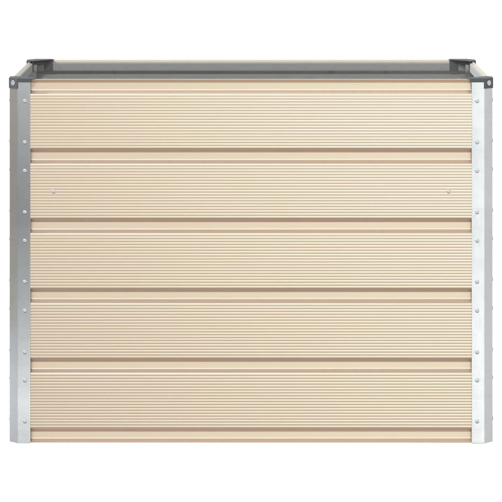Fioriera Avorio 100 x 50 x 75 cm Acciaio zincato