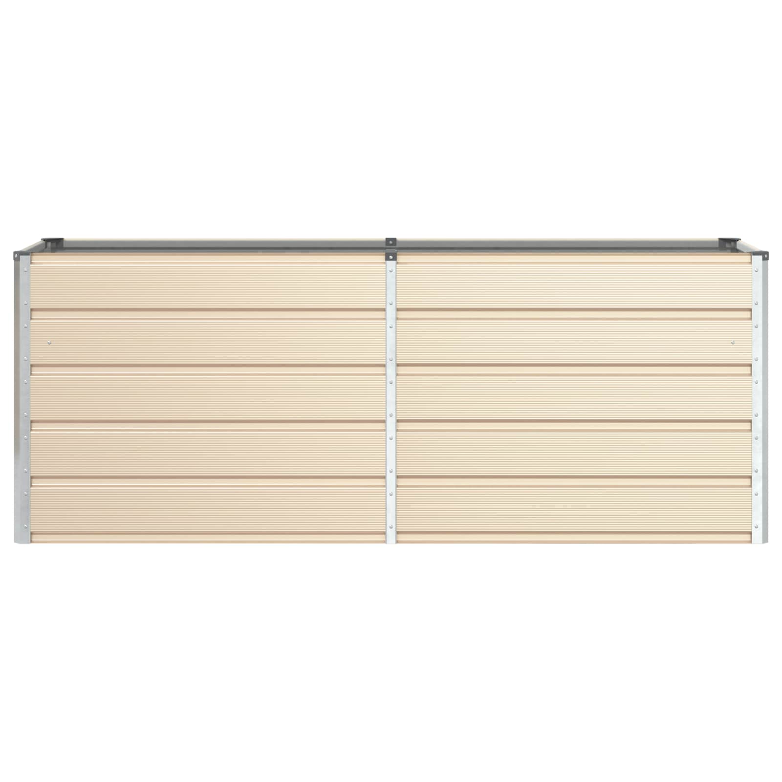 Fioriera Avorio 195 x 50 x 75 cm Acciaio zincato