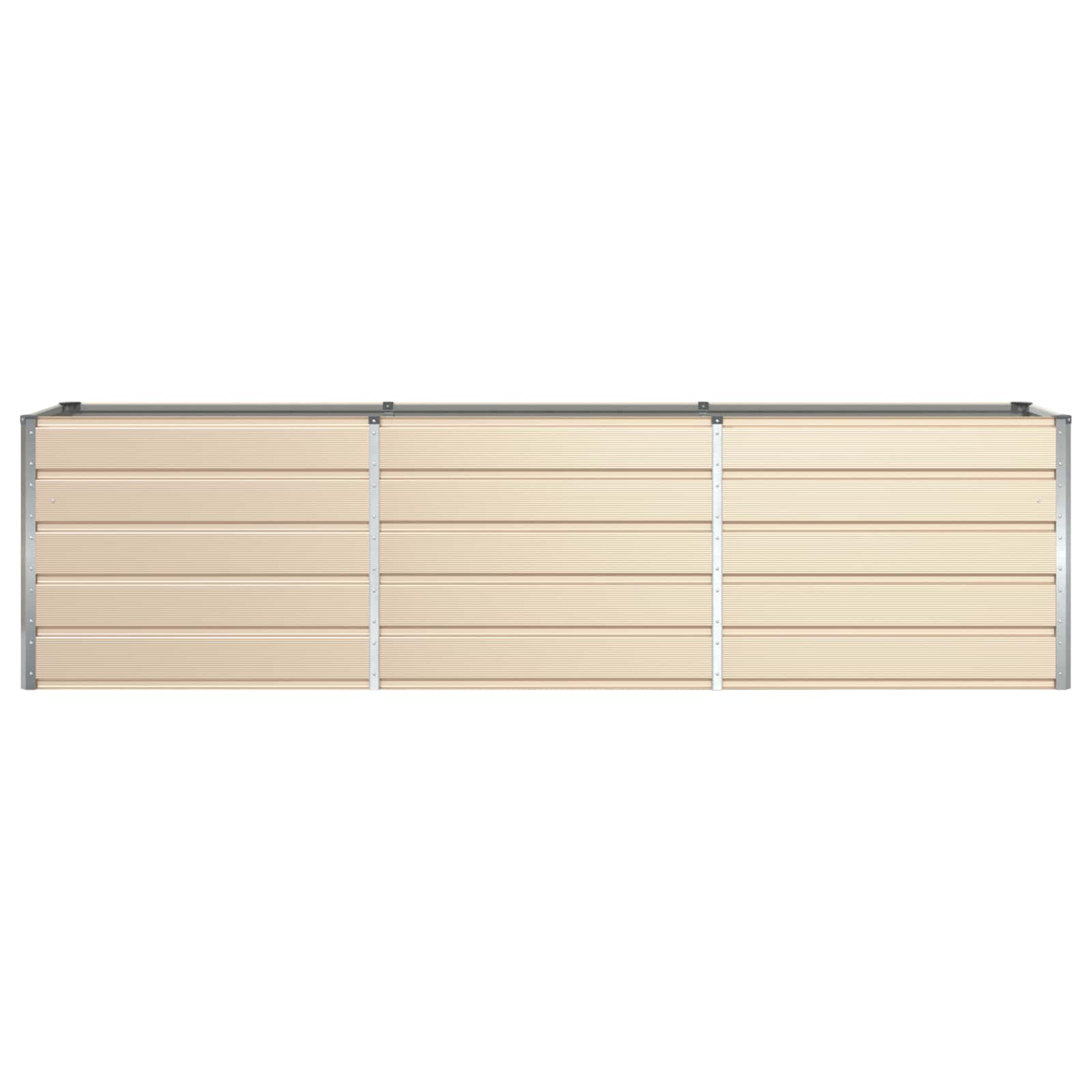 Fioriera Avorio 290 x 50 x 75 cm Acciaio zincato
