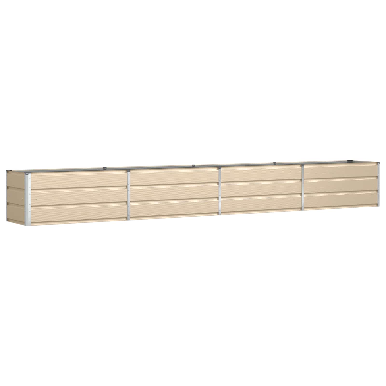 Fioriera Avorio 385 x 50 x 45 cm Acciaio zincato
