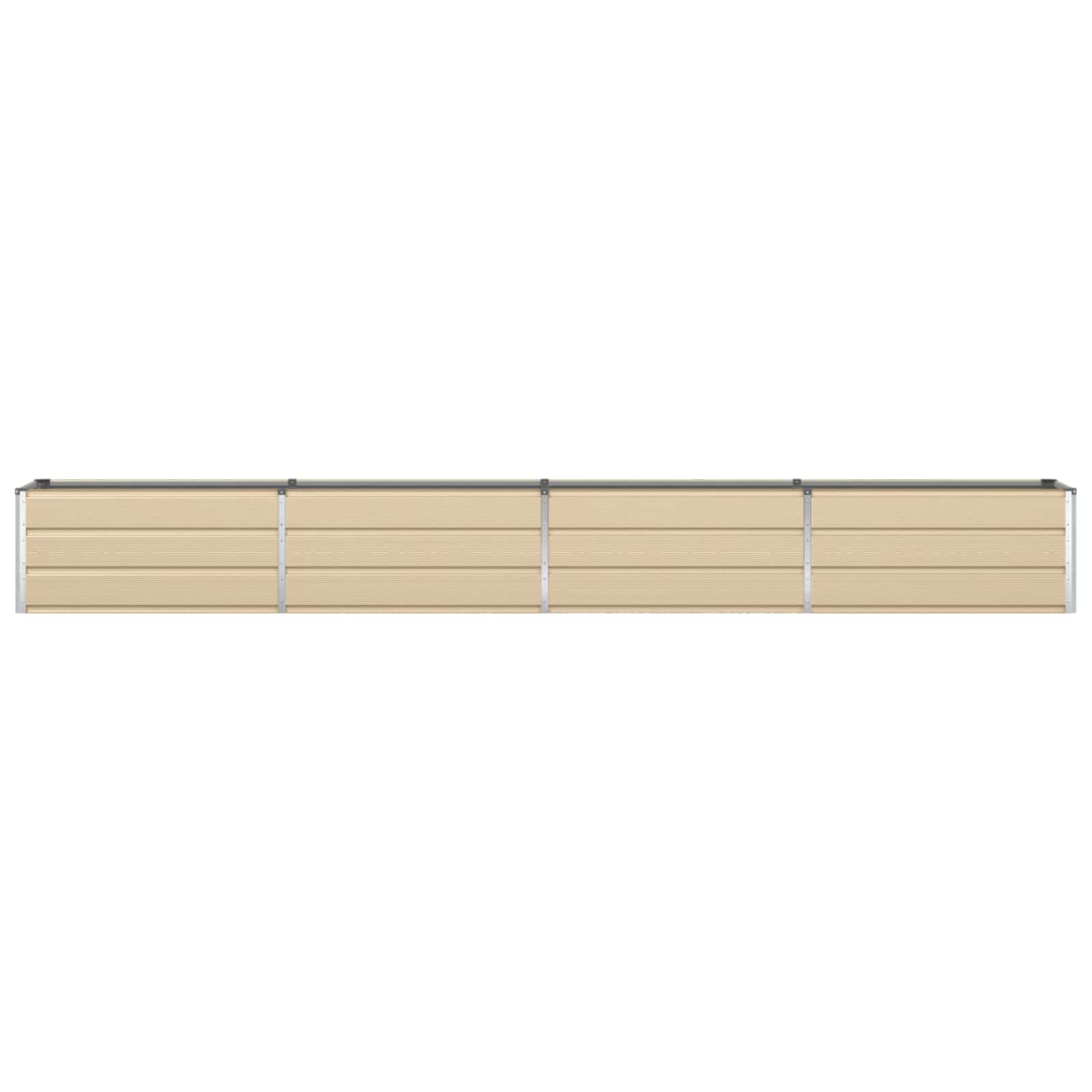 Fioriera Avorio 385 x 50 x 45 cm Acciaio zincato