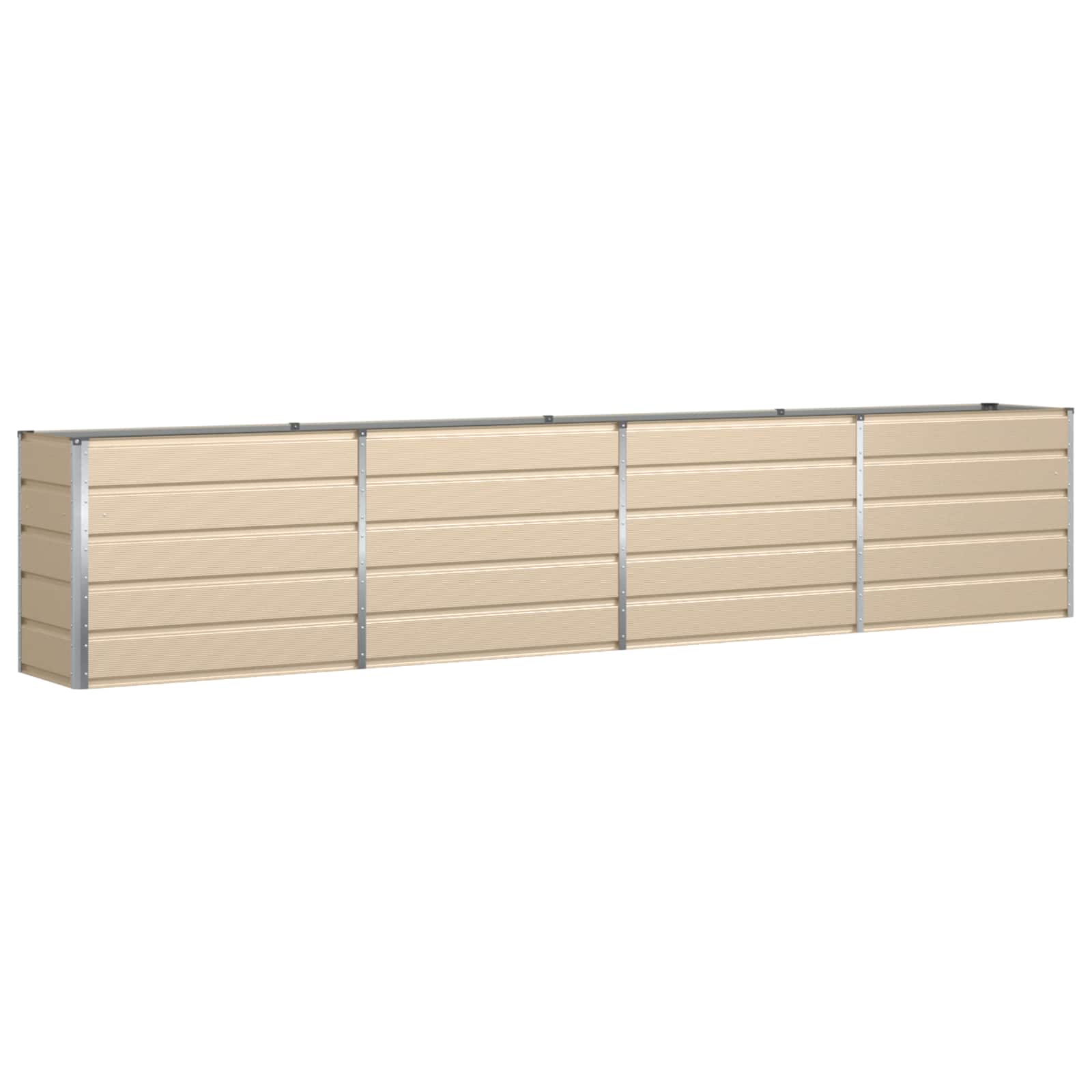 Fioriera Avorio 385 x 50 x 75 cm Acciaio zincato