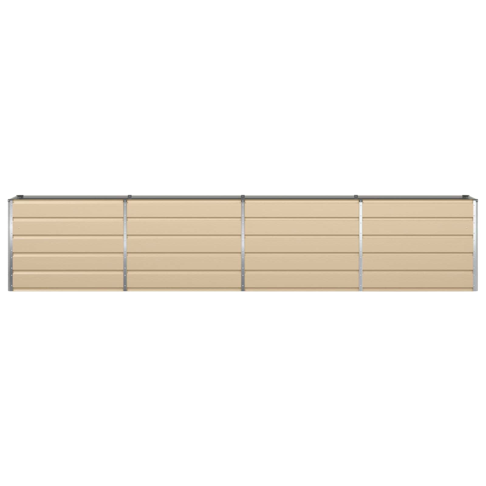 Fioriera Avorio 385 x 50 x 75 cm Acciaio zincato