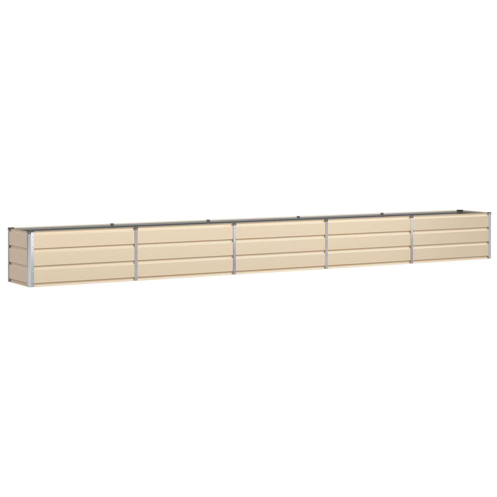 Fioriera Avorio 480 x 50 x 45 cm Acciaio zincato