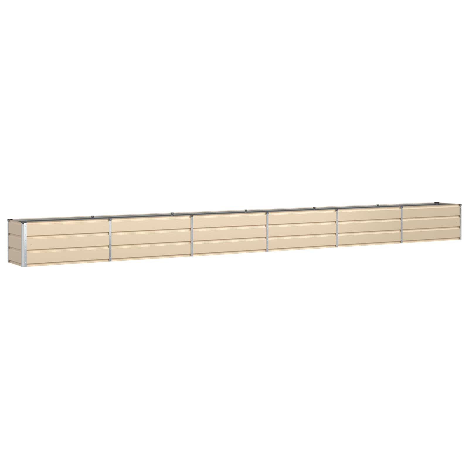 Fioriera Avorio 580 x 50 x 45 cm Acciaio zincato