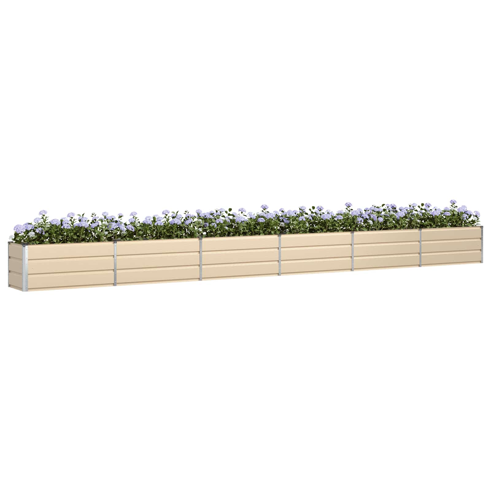 Fioriera Avorio 580 x 50 x 45 cm Acciaio zincato