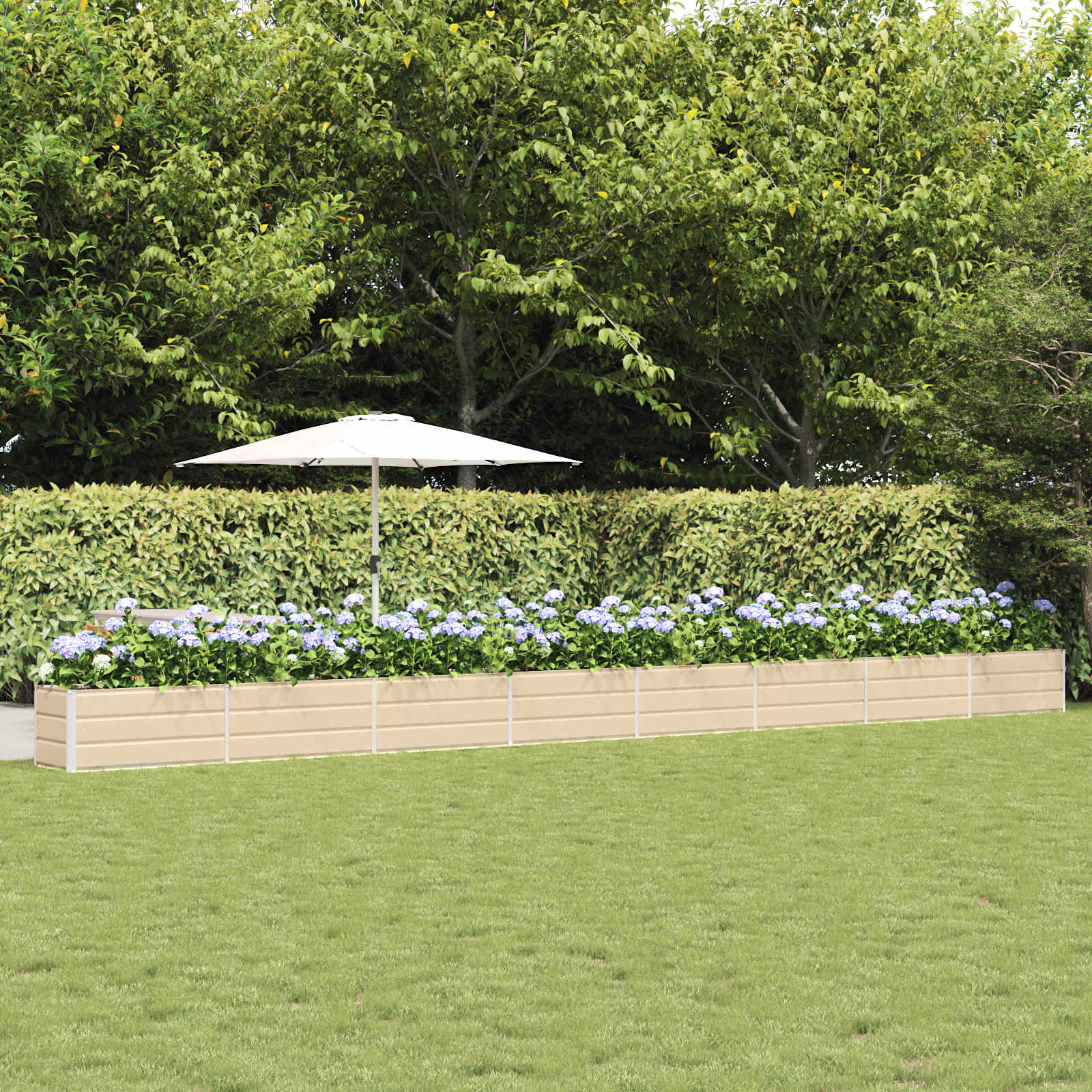 Fioriera Avorio 770 x 50 x 45 cm Acciaio zincato