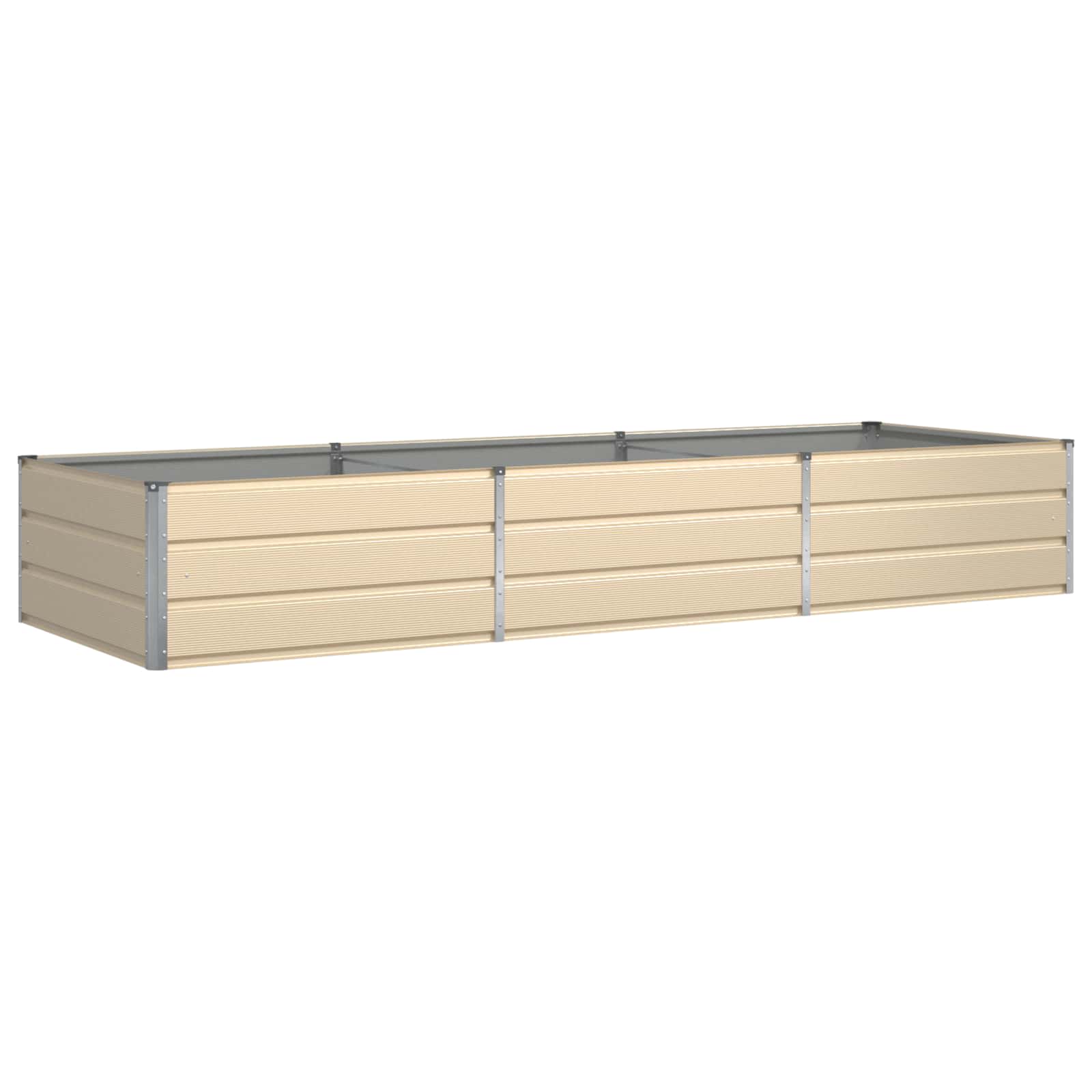 Fioriera Avorio 290 x 100 x 45 cm Acciaio zincato