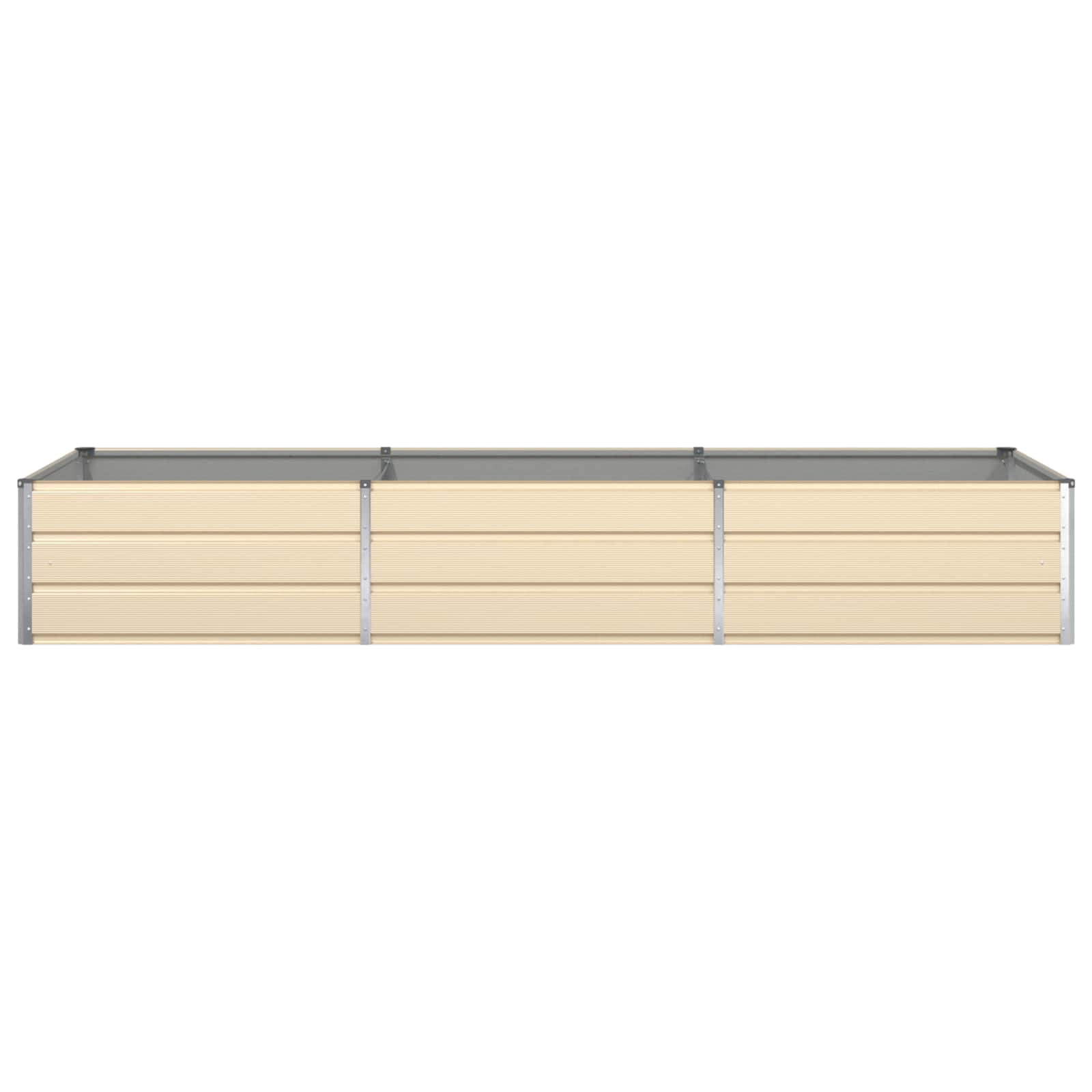 Fioriera Avorio 290 x 100 x 45 cm Acciaio zincato