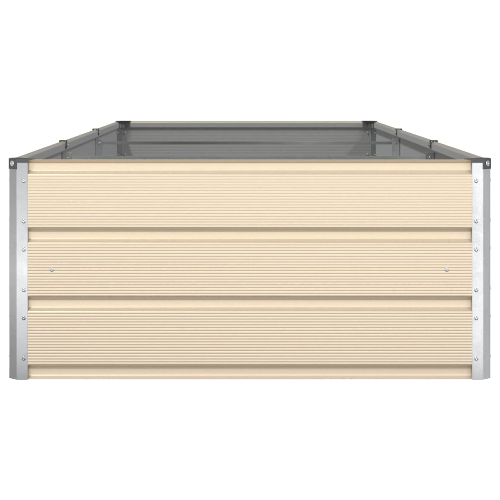 Fioriera Avorio 290 x 100 x 45 cm Acciaio zincato