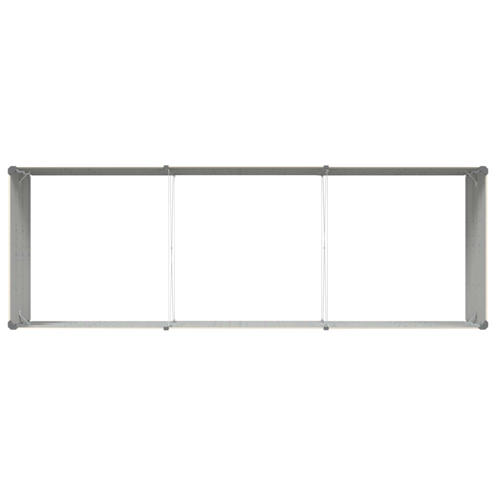 Fioriera Avorio 290 x 100 x 45 cm Acciaio zincato