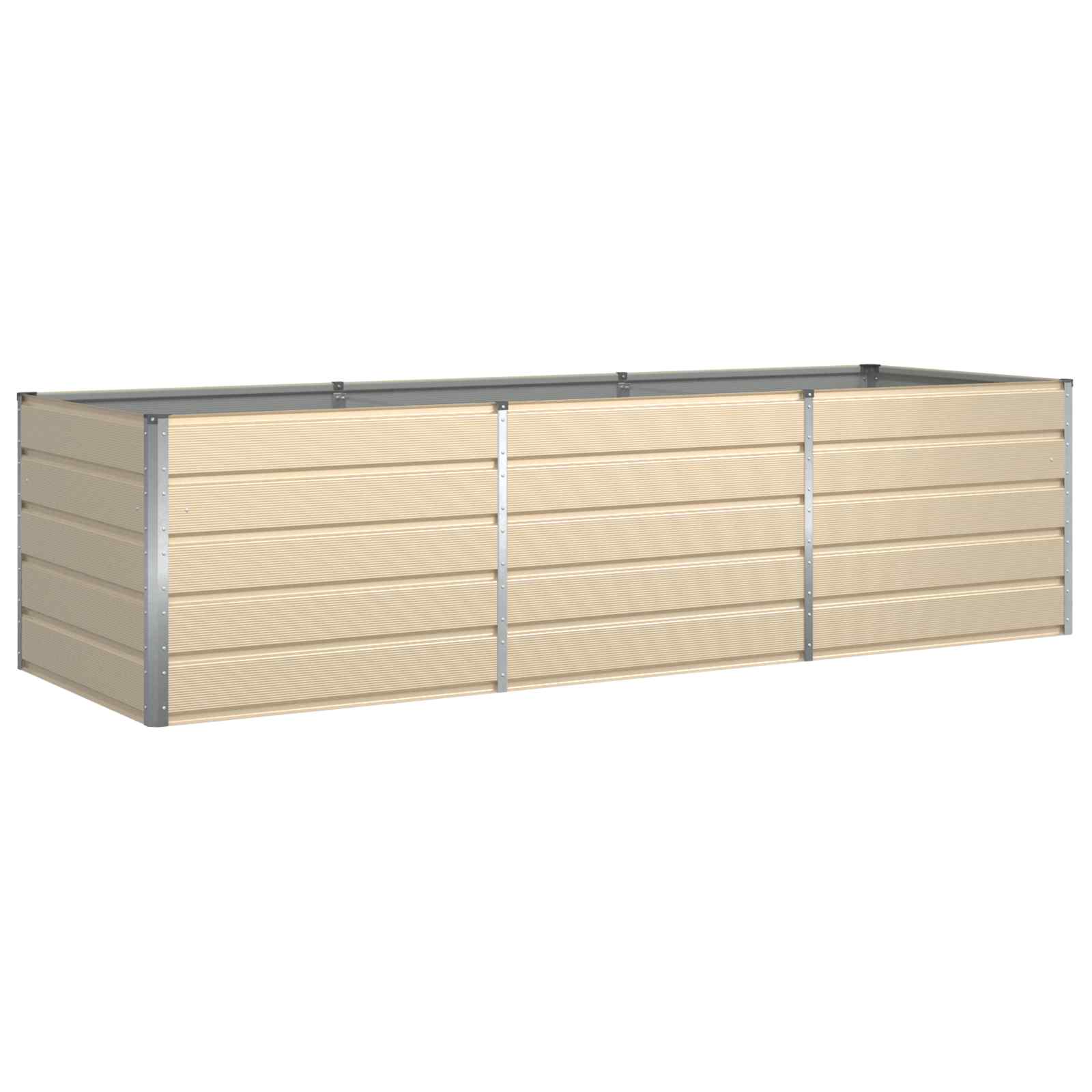 Fioriera Avorio 290 x 100 x 75 cm Acciaio zincato