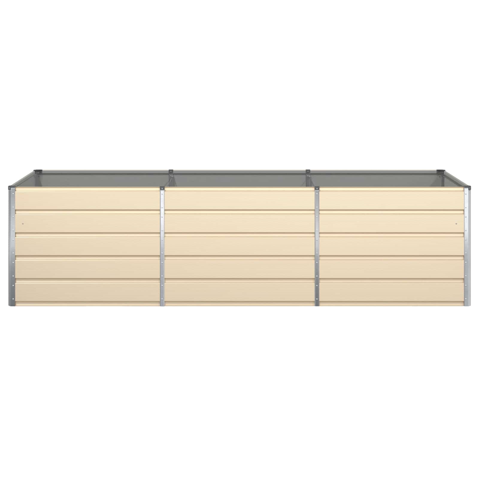 Fioriera Avorio 290 x 100 x 75 cm Acciaio zincato